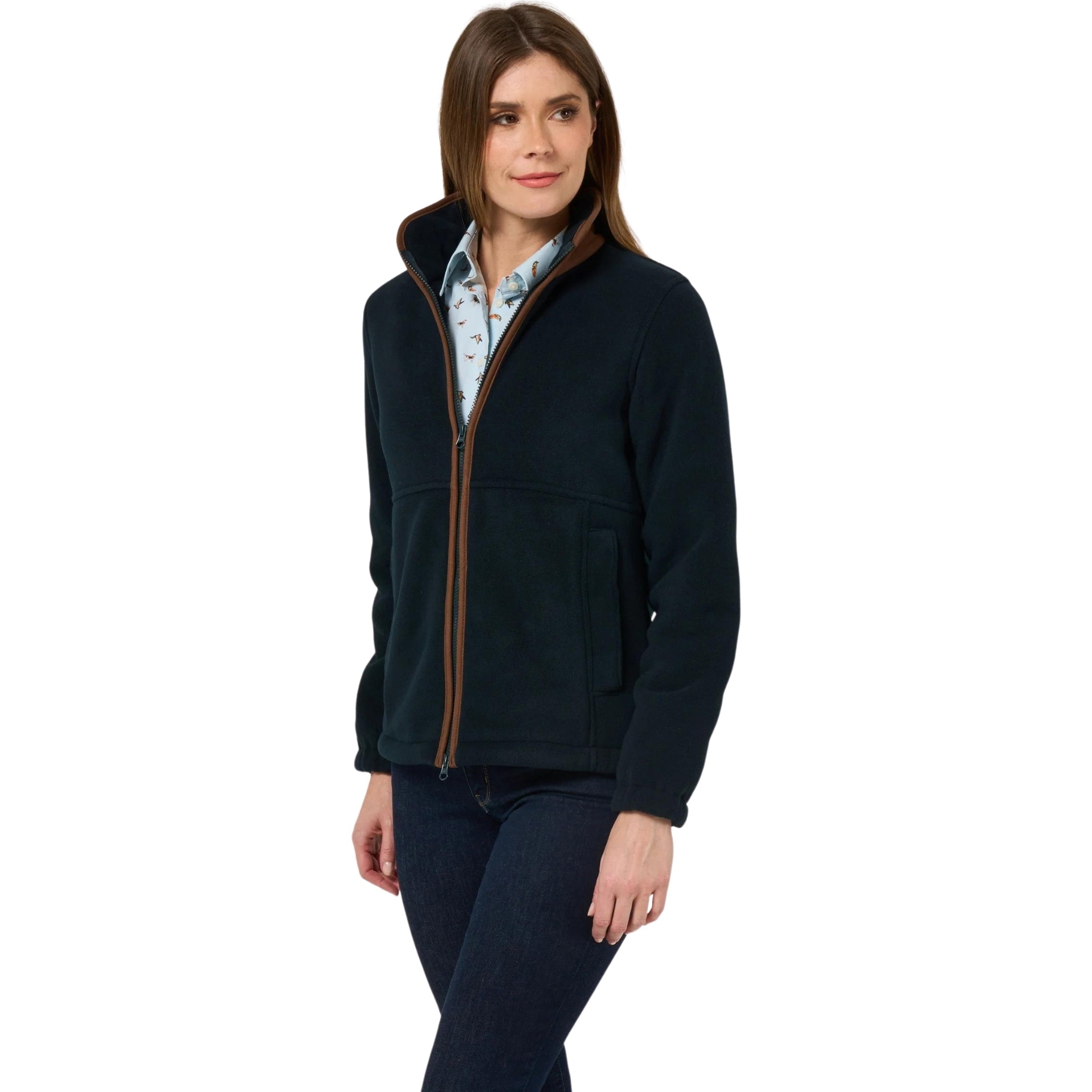 Alan Paine Womens Alysham Fleece Jacket AYLLJKT - Dark Navy